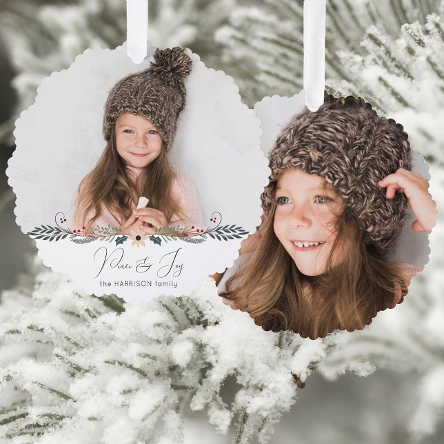 Adorno De Papel Foto botánica de Navidades de Modern Peace & Joy (Subido por el creador)