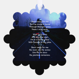 Adorno De Papel Foto conmemorativa cristiano motociclista