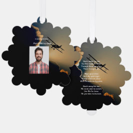 Adorno De Papel Foto conmemorativa del avión piloto cristiano vola