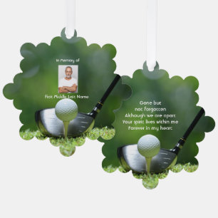 Adorno De Papel Foto conmemorativa golfista campo de golf golf