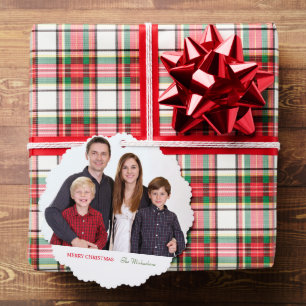 Adorno De Papel Foto de familia minimalista moderna elegante