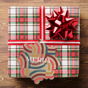 Adorno De Papel Foto de Navidades de oro geométricos maximalistas