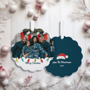 Adorno De Papel Foto de Navidades de Vibe Retro