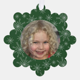 Adorno De Papel Foto de Snowflake