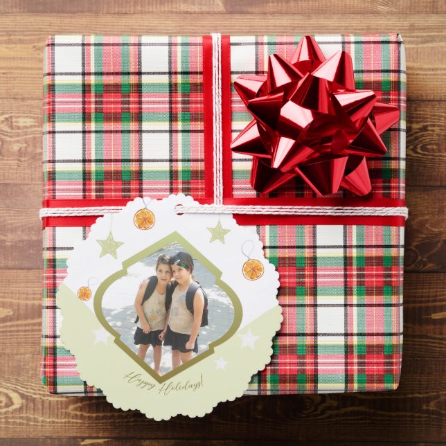 Adorno De Papel Foto Modernas Estrellas Personalizados Y Acuarela  (Insitu (Regalo))