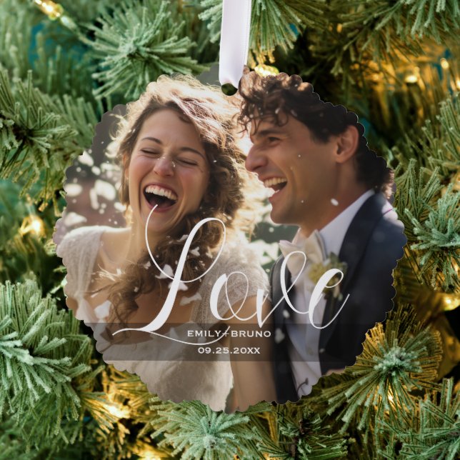 Adorno De Papel Foto, nombre y texto del personalizado (Insitu (árbol))