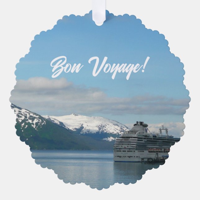 Adorno De Papel Fotografía de viajes de crucero en Alaska (Anverso)