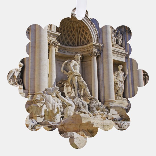 Adorno De Papel Fuente de Trevi (Anverso)