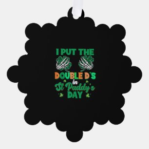 Adorno De Papel Funny Double Ds En St Paddys Day Patricks Shamrock