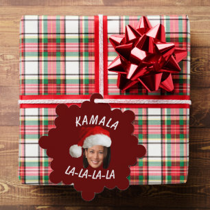 Adorno De Papel Funny Kamala Harris Navidades de Santa Hat