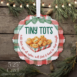Adorno De Papel Funny Tiny Tots Holiday Humor Merry Christmas
