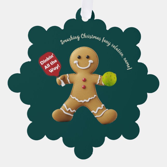 Adorno De Papel Gingerbread Chething (Anverso)