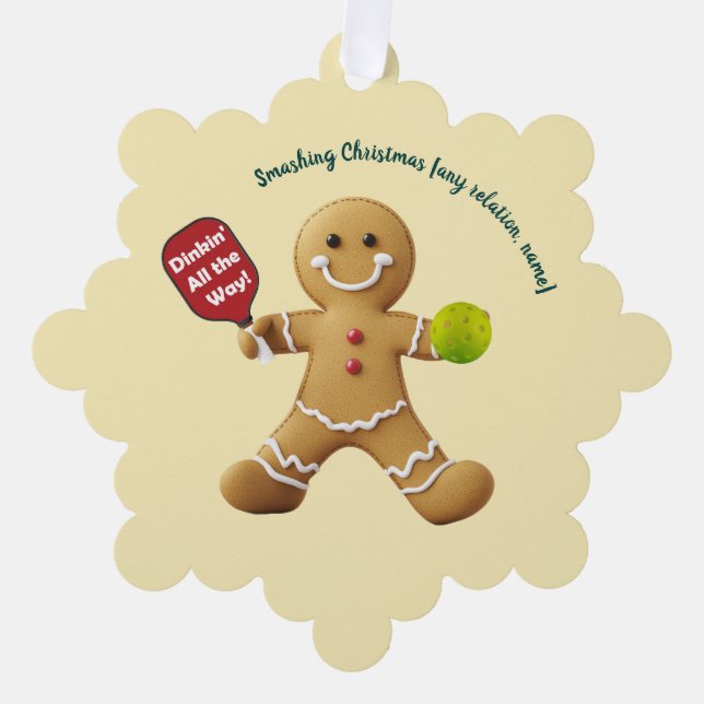 Adorno De Papel Gingerbread Chething (Anverso)
