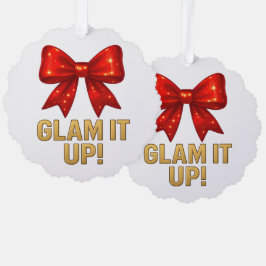 Adorno De Papel Glam It Up Sparkle Bow — Confianza energética