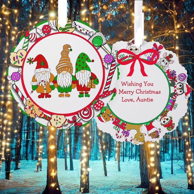 Adorno De Papel Gnomas y Navidades personalizados (Subido por el creador)