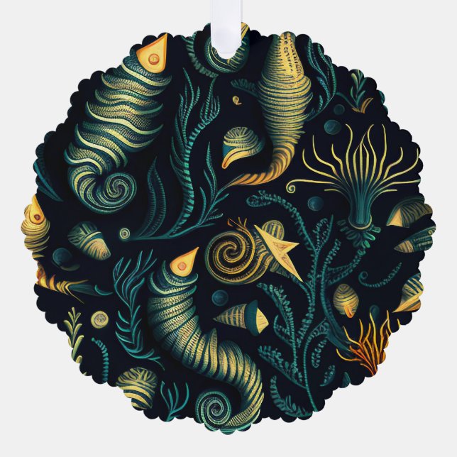 Adorno De Papel Golden Reefs (Anverso)