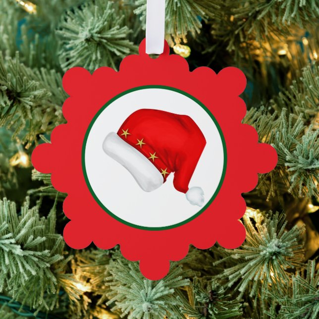 Adorno De Papel Gorro de Santa (Insitu (árbol))