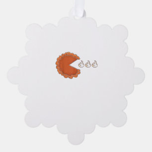 Adorno De Papel Graciosa crema de calabaza para comer 2020 gracias