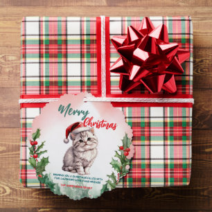 Adorno De Papel Gracioso Gatito de Gato guisado de la guirnalda na