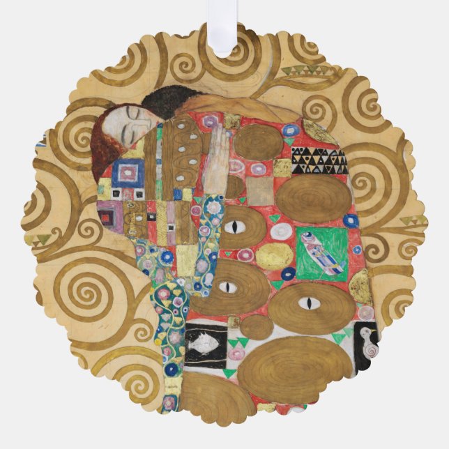 Adorno De Papel Gustav Klimt - Complemento, Frisa Estúclet (Anverso)