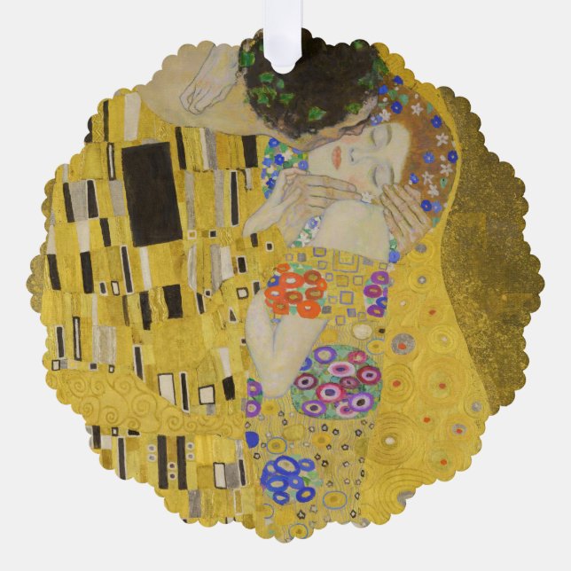 Adorno De Papel Gustav Klimt - El beso (Anverso)