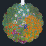 Adorno De Papel Gustav Klimt - Jardín de flores<br><div class="desc">Jardín de flores - Gustav Klimt en 1905-1907</div>
