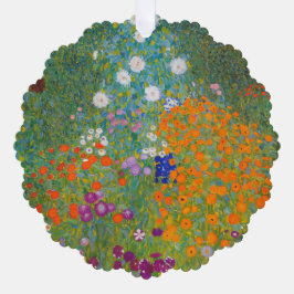 Adorno De Papel Gustav Klimt - Jardín de flores