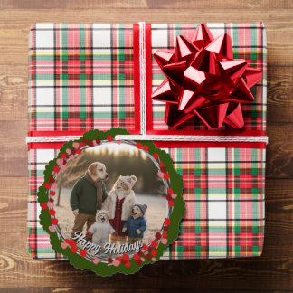 Adorno De Papel Hand Drawn Winter Berries Wreath Photo