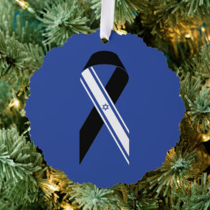 Adorno De Papel Hanukkah, homenaje azul a la bandera negra de Isra