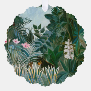 Adorno De Papel Henri Rousseau - La selva ecuatorial