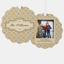 Adorno De Papel Hombre de nieve vintage y Personalizado de árbol d