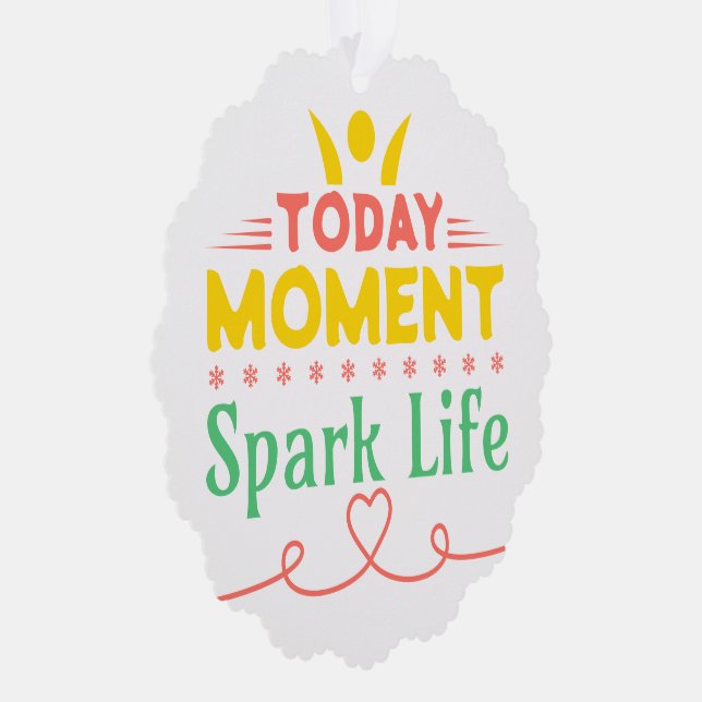 Adorno De Papel Hoy, momento, vida de chispa (Derecha)