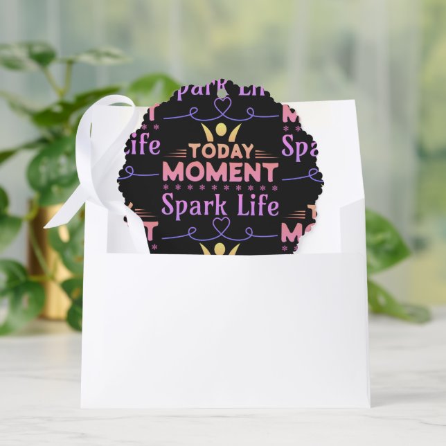 Adorno De Papel Hoy, momento, vida de chispa (Sobre)