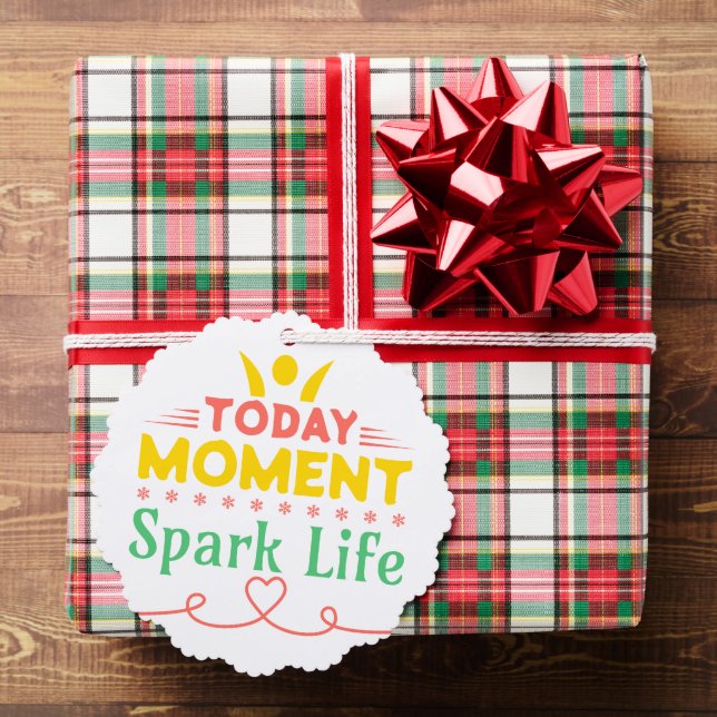 Adorno De Papel Hoy, momento, vida de chispa (Insitu (Regalo))