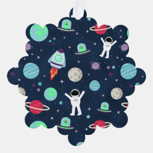 Adorno De Papel Ilustración de patrón espacial
