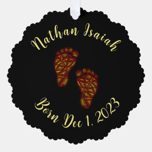 Adorno De Papel Imágenes personalizadas del bebé (foto de atrás)