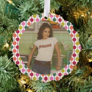 Adorno De Papel Impresión geométrica retro Navidades con patrones 