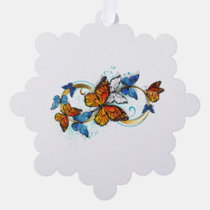 Adorno De Papel Infinidad de Mariposas Monarca