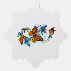 Adorno De Papel Infinidad de Mariposas Monarca