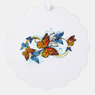Adorno De Papel Infinidad de Mariposas Monarca