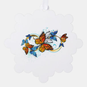 Adorno De Papel Infinidad de Mariposas Monarca