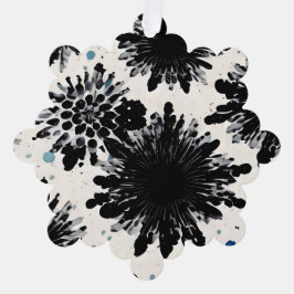 Adorno De Papel Jardín monocromo: Resumen blanco y negro