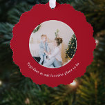 Adorno De Papel Juntos navidades Es Nuestro Lugar Favorito.<br><div class="desc">**Celebrar la alegría de la hermandad de estos Navidades con nuestro adorno de papel fotográfico personalizado** Esta temporada de vacaciones, compartir la calidez de la unión con nuestro adorno de papel fotográfico personalizado. Con una plantilla de fotos circular que le permite mostrar sus momentos más apreciados y la encantadora cita...</div>