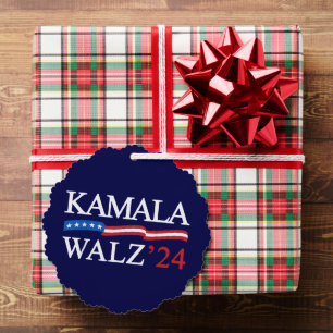 Adorno De Papel Kamala Harris Walz 2024 Obviamente Azul