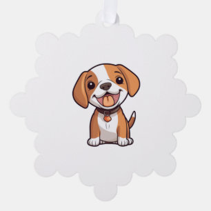 Adorno De Papel Kawaii Beagle Puppy