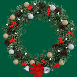 Adorno De Papel Keepsake Holiday Navidades Wreath