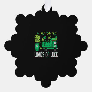 Adorno De Papel Kids St Patricks Day Garbage Truck Load Of Luck to