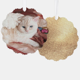 Adorno De Papel Kitty Angel para Navidad