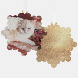 Adorno De Papel Kitty Angel para Navidad