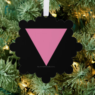 Adorno De Papel la bandera del triángulo rosa de SlipperyJoe's sím
